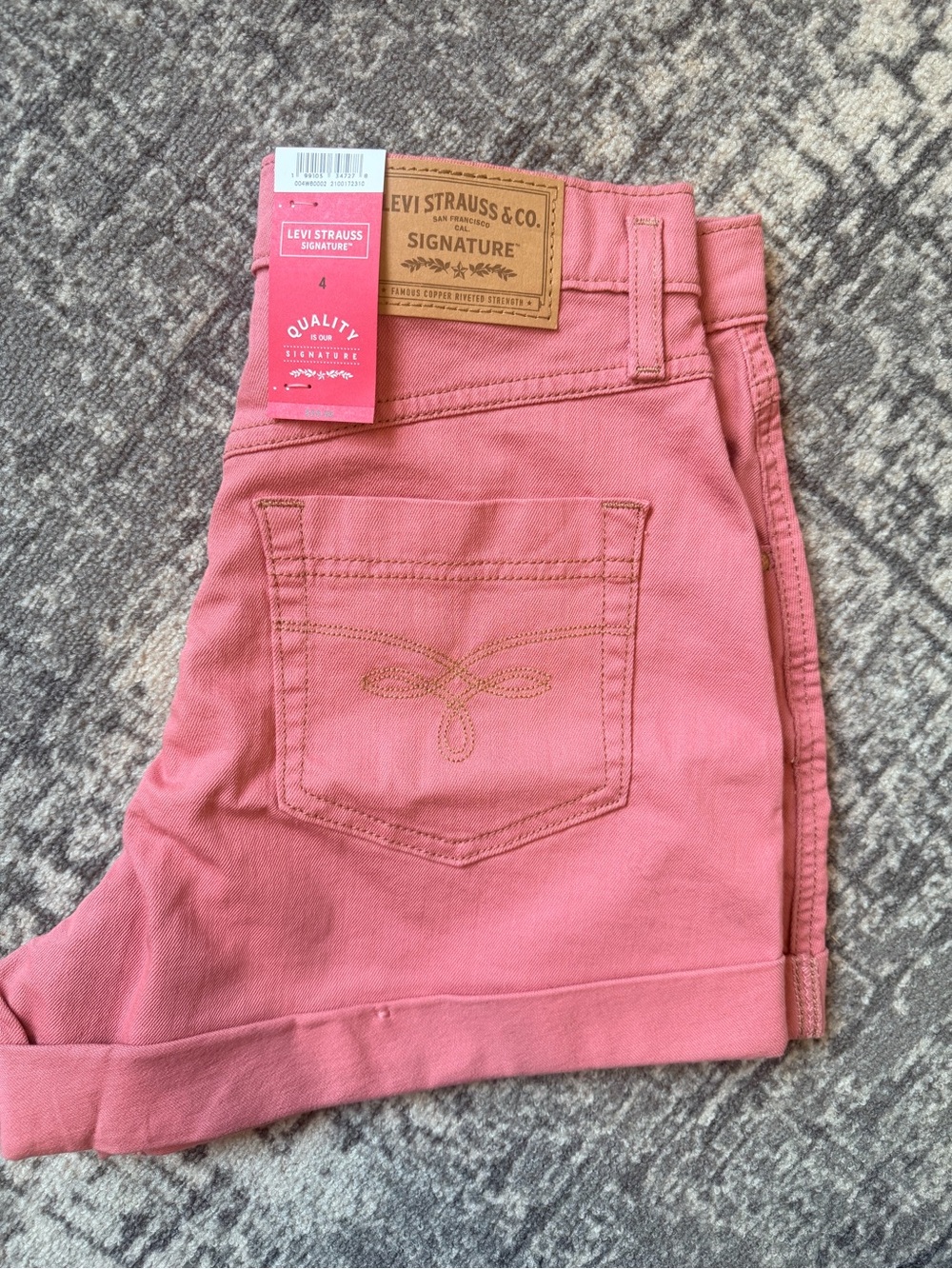 Levi's women’s vintage a-line Coral Pink Shorts